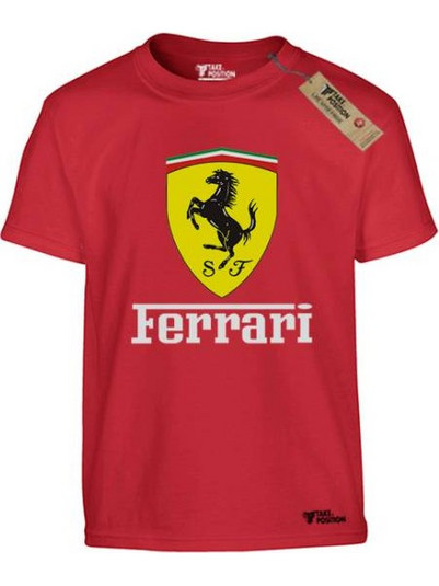 Takeposition Ferrari Παιδικό T-Shirt Κοντομάνικο Κόκκινο 806-9062