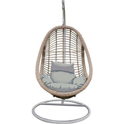 Woodwell Macan-II Κρεμαστή Κούνια Φωλιά Wicker Γκρι Ε6740,1
