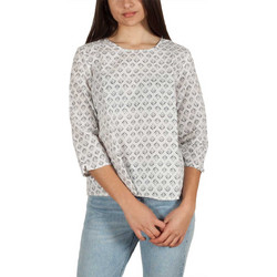 LTB Kamito cotton linen-blend μπλούζα με τρουακάρ μανίκια 45210