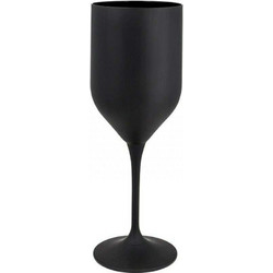 Crystalex Ποτήρι Κρασιού Κρυστάλλινο Κολωνάτο Uma Black 330ml CLX5220408602