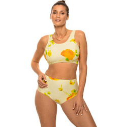 Marko Bikini Set Μπουστάκι Ψηλόμεσο Κίτρινο M-723
