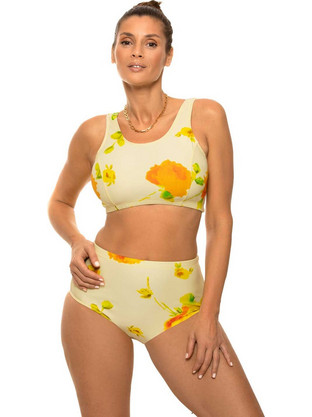 Marko Bikini Set Μπουστάκι Ψηλόμεσο Κίτρινο M-723