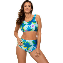 Marko Bikini Set Μπουστάκι Floral Τιρκουάζ M-723