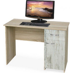 Genomax Buro 3 Crystal Γραφείο Ξύλινο 110x59x75cm