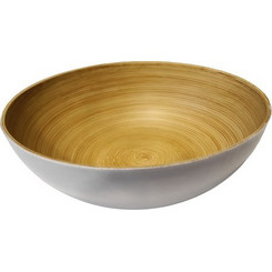 Γαβάθα ξύλινη με διάμετρο 25cm και ύψος 9cm
