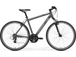 Merida Crossway 10-V 2022 Ποδήλατο Trekking 28" Αλουμινίου με 21 Ταχύτητες Ασημί
