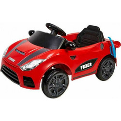 Feber My Real Car Ηλεκτροκίνητο Παιδικό Αυτοκίνητο Μονοθέσιο 6V Κόκκινο