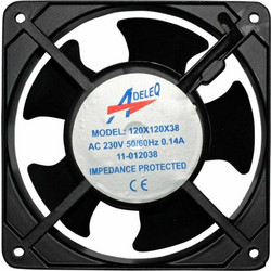 Adeleq Εξαεριστήρας 230V διαστάσεων 120x120x38mm | 11-012038