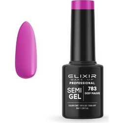 Elixir Semigel 783 Deep Mauve Ημιμόνιμο Βερνίκι Νυχιών 5ml