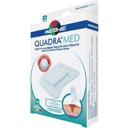 Master Aid Quadra Med Αυτοκόλλητα Επιθέματα Extra 4.5x5.7cm 10τμχ