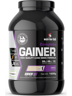 Warriorlab Complete Gainer Vanilla Πρωτεΐνη Ορού Γάλακτος Όγκου Χωρίς Γλουτένη 1.5kg