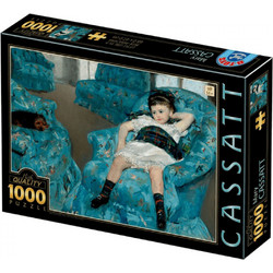 Puzzle D-Toys Little Girl In A Blue Armchair 1000 Κομμάτια