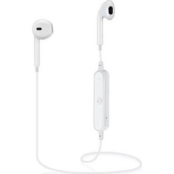 Sport Stereo Bluetooth V4.1 S6 Wireless Headphone Earbuds with Mic White