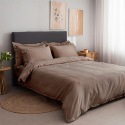 Vesta Σετ Σεντόνια King Size Βαμβακοσατέν 280x280 Nemesis 302 Brown