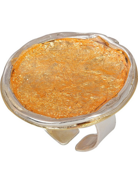 Δαχτυλίδι χειροποίητο GOLDEN CRUST από ασήμι 925 και μπρούτζο DGA004SO