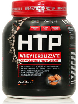 EthicSport HTP Whey Idrolizzate Cookies Πρωτεΐνη Ορού Γάλακτος Γράμμωσης Χωρίς Γλουτένη 750gr