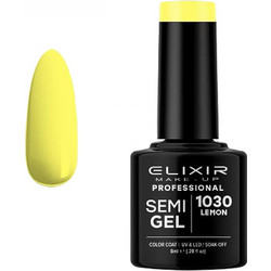 Elixir Semigel 1030 Lemon Ημιμόνιμο Βερνίκι Νυχιών 8ml