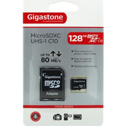 Gigastone Professional microSDXC 128GB Class 10 UHS-I + Adapter