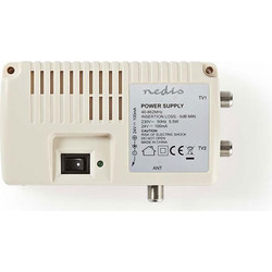 NEDIS SPIN100WT Satellite Power Inserter 2x F Output Insertion loss: -5 dB