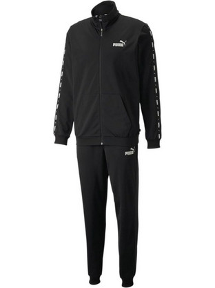Puma Tape Poly Suit Ανδρικό Σετ Φόρμας με Λάστιχο Μαύρο 847420-01