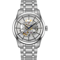 Hamilton American Classic Ανδρικό Ρολόι Αυτόματο με Ασημί Μεταλλικό Μπρασελέ H40655151
