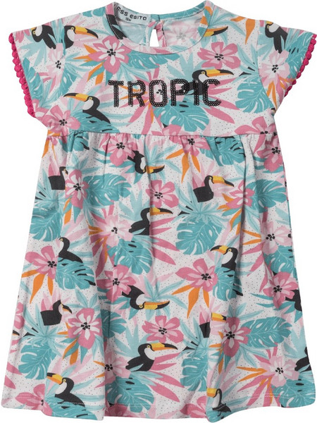 Βρεφικό φόρεμα Εβίτα για κορίτσια tropic