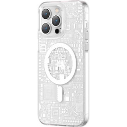 Kingxbar Geek MagSafe Back Cover Silver (iPhone 14)