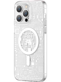 Kingxbar Geek MagSafe Back Cover Silver (iPhone 14)