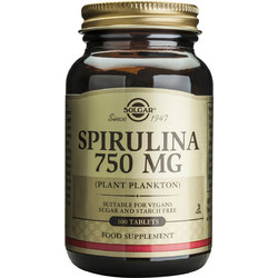 Solgar Spirulina 750mg 100 Ταμπλέτες
