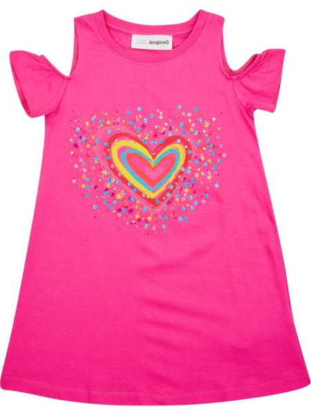 Desigual Παιδικό Φόρεμα Φούξια 23SGVK09-3002
