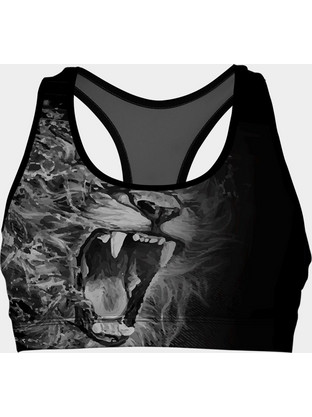 Athlon Lion Heart Αθλητικό Μπουστάκι με Μέτρια Στήριξη Μαύρο 195-1828