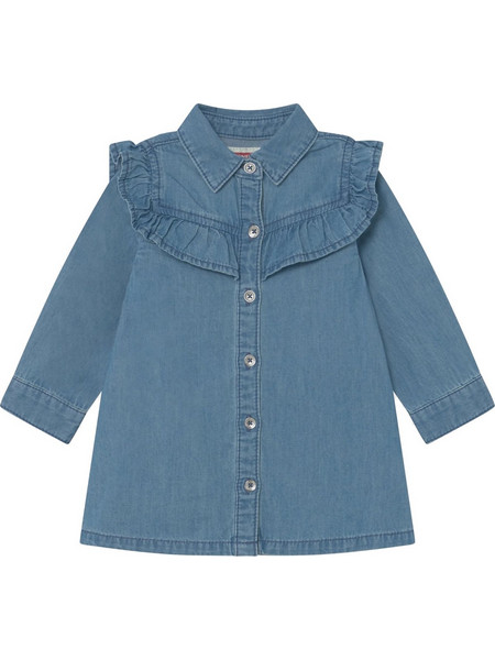 Levis Φόρεμα Denim Ruffle Shirt Dress 1EF663-L1N Τζην Κορίτσι