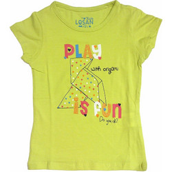 Losan Lime Παιδικό T-Shirt Κοντομάνικο Lime 416-1211AD-020