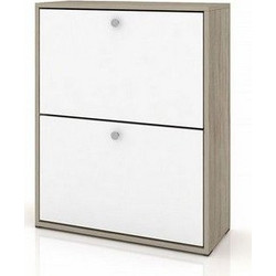 Artekko Παπουτσοθήκη Ξύλινη Λευκή Μ67xΠ28xΥ83cm 850-0016