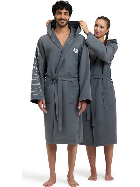 Arena Μπουρνούζι Κολυμβητηρίου Microfiber Ανθρακί