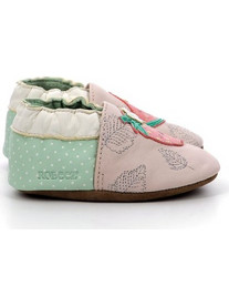 Robeez Βρεφικά Slip Ons Αγκαλιάς Ροζ Πράσινο Mint 771041-10-133