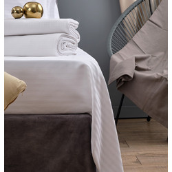 Cokitex Σεντόνι Υπέρδιπλο 240x280 Cozy CVC 220TC Λευκό