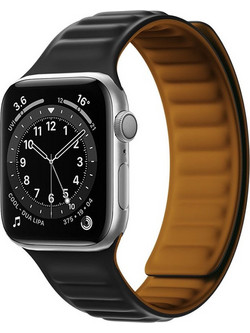 Hurtel Magnetic Λουράκι Σιλικόνης Black (Apple Watch 38 / 40mm)