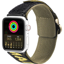 Dux Ducis Strap Outdoor Version Λουράκι Υφασμάτινο Yellow / Green (Apple Watch 42 / 44 / 45 /49mm)