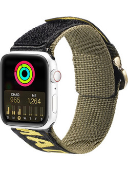Dux Ducis Strap Outdoor Version Λουράκι Υφασμάτινο Yellow / Green (Apple Watch 42 / 44 / 45 /49mm)