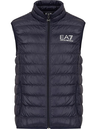 EA7 Down Waistcoat Αμάνικο Ανδρικό Μπουφάν Χειμωνιάτικο Navy Μπλε 8NPQ01PN29Z1578