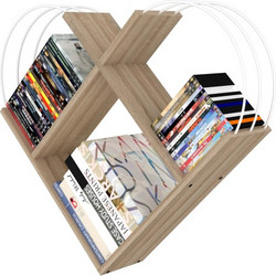 HomeMarkt Case Βιβλιοθήκη Τοίχου 89x18x74cm HM2248.01