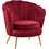 HomeMarkt Πολυθρόνα Βελούδινη Ροζ Coquille HM8493.06