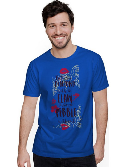 Better A Diamond With Flaw (Κοντομάνικο Ανδρικό / Unisex) - Royal blue