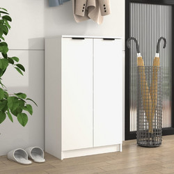 vidaXL Παπουτσοθήκη Ξύλινη Λευκή Μ59xΠ35xΥ100cm 811439