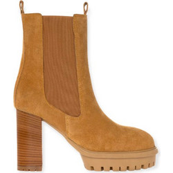 Sante Γυναικεία Μποτάκια Chelsea Suede Ταμπά με Χοντρό Ψηλό Τακούνι 22-446-27