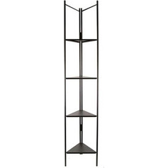 Ραφιέρα Δαπέδου Γωνιακή 013.773050 44x37x200cm Black