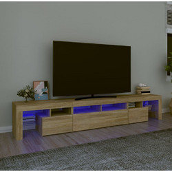 vidaXL Έπιπλο Τηλεόρασης Ξύλινο Sonoma με Φωτισμό Led Μ230xΠ36.5xΥ40cm 3152788