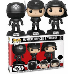 Funko Pop! Star Wars 3-Pack Gunner, Officer & Trooper