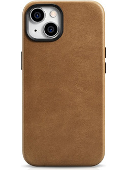 iCarer Oil Wax Premium Leather MagSafe Θήκη για iPhone 14 Plus Brown (WMI14220703-TN)